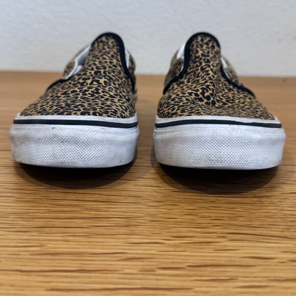 VANS KIDS GIRL CLASSIC SLIP ON LEOPARD PRINT 3Y SKATER SHOE SNEAKER ANIMAL PRINT - Picture 8 of 8